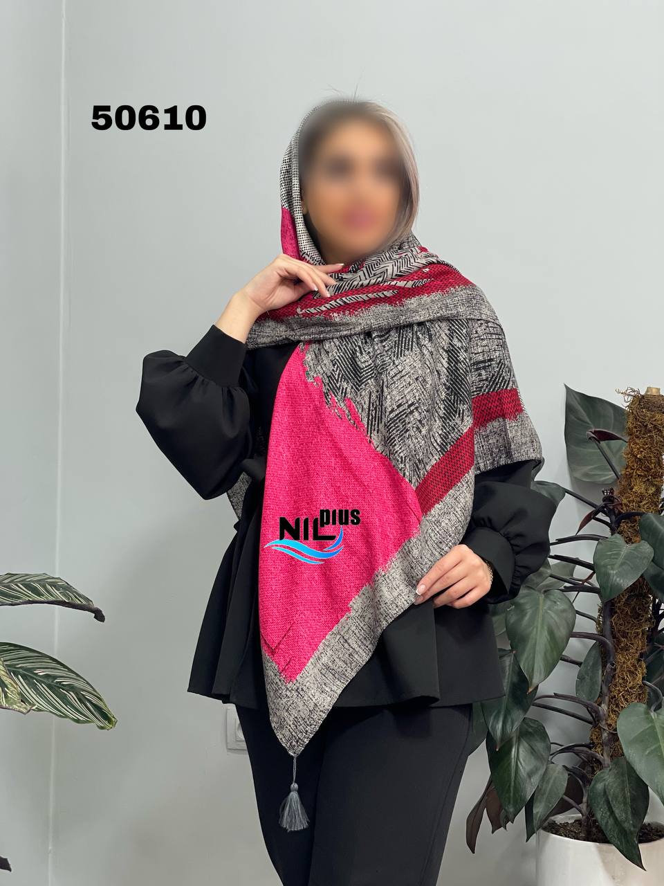 روسری نخی منگوله دار کد nil50610