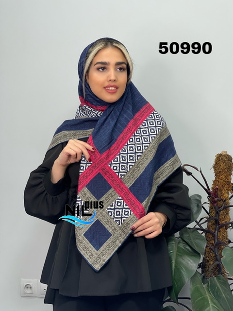 روسری نخی دوردست دوز کد nil50990