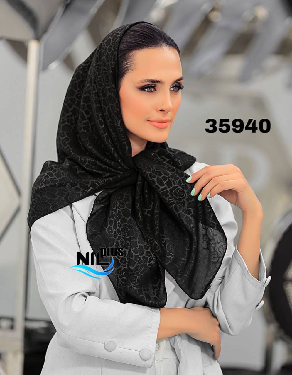 روسری نخی طرحدار براق کد nil35940