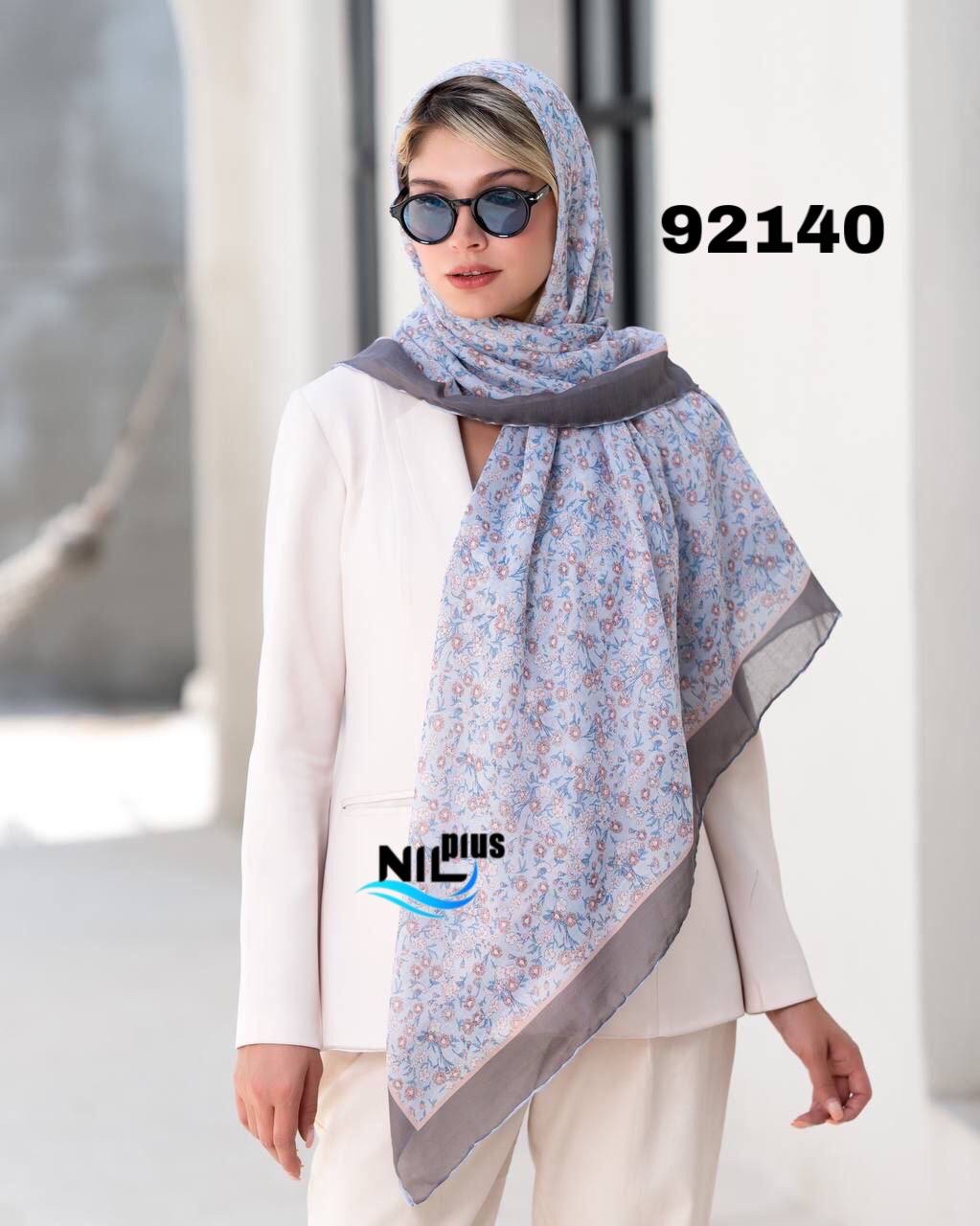 روسری نخی دور دست دوز  nil92140