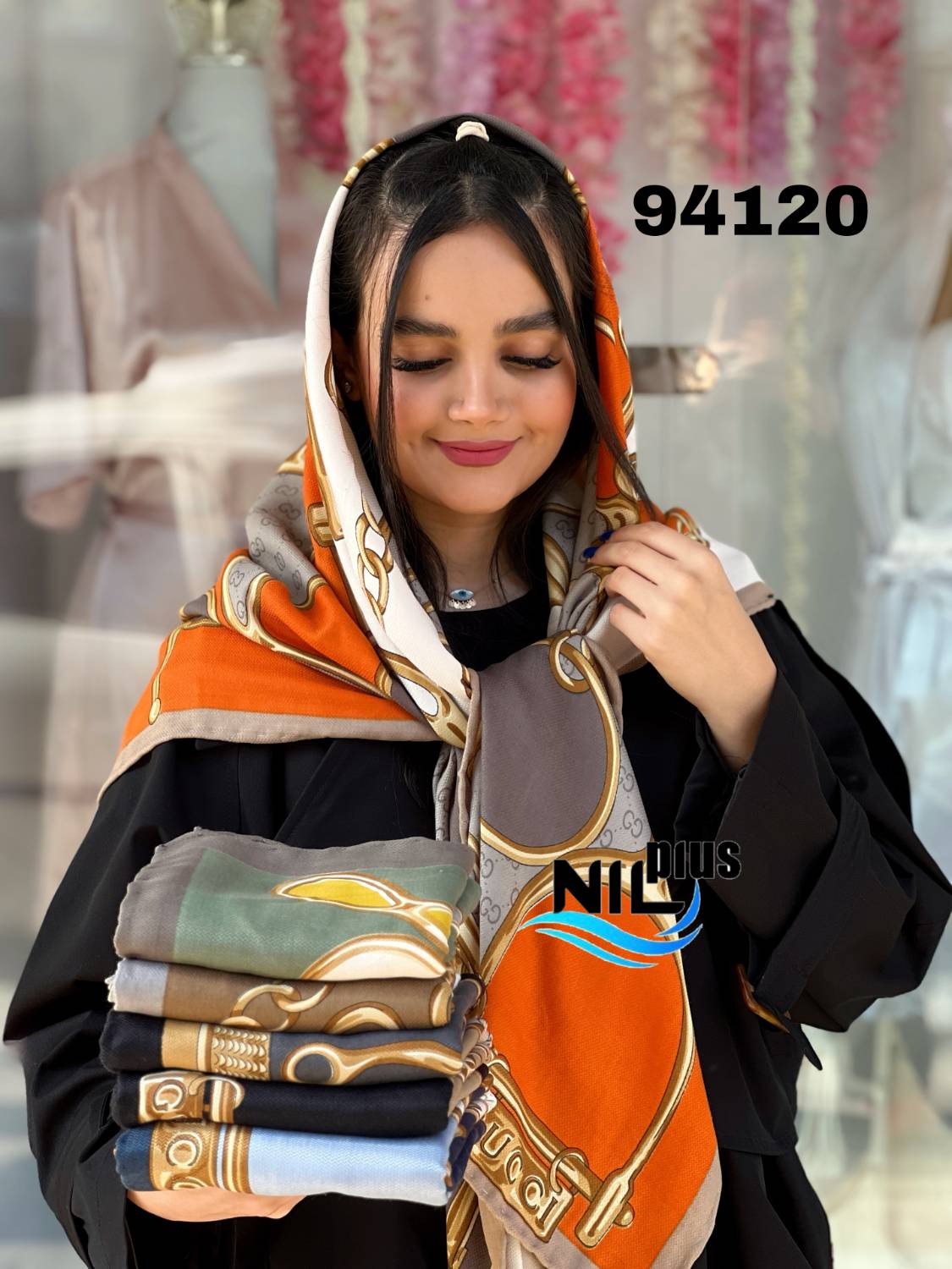 روسری کشمیر پاییزه اورجینال کد nil94120